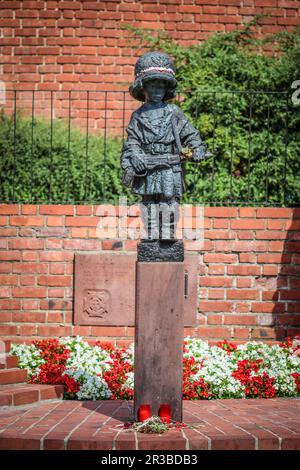 Little soldier monument Stock Photo