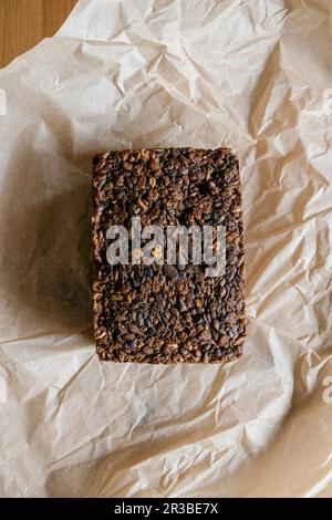 Homemade, gluten-free seeded bread with honey Stock Photo