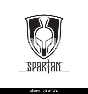 spartan and gladiator logo icon designs vector Stock Vector