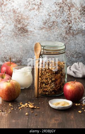 Homemade granola Stock Photo