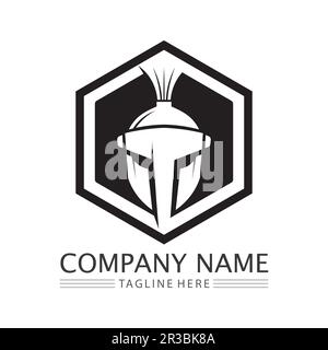 spartan logo icon designs vector Stock Vector