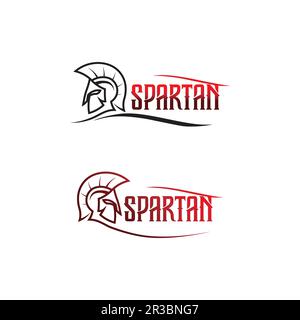 spartan logo icon designs vector Stock Vector