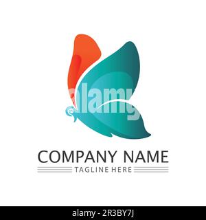 Beauty Butterfly Vector icon design animal Stock Vector