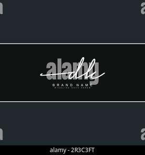 DK Handwritten Signature logo - Vector Logo Template for Beauty, Fashion and Photography Business Stock Vector