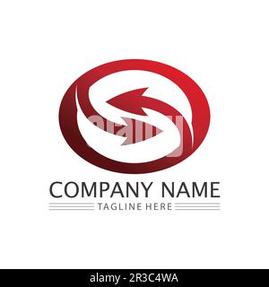 Arrow vector illustration icon Logo Template design Stock Vector