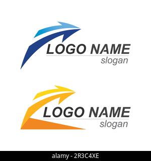 Arrow vector illustration icon Logo Template design Stock Vector