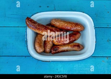 Grilled sausages Stock Photo