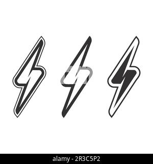 Power icon Vector Illustration design Logo template Stock Vector