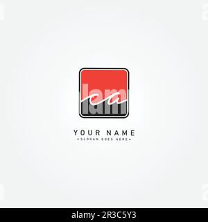 CA Handwritten Signature logo - Vector Logo Template for Beauty, Fashion and Photography Business Stock Vector