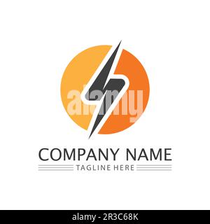 Power icon Vector Illustration design Logo template Stock Vector