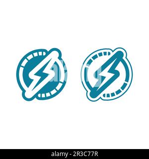 Power icon Vector Illustration design Logo template Stock Vector