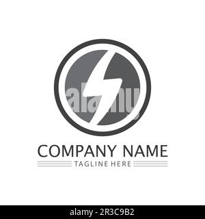 Power icon Vector Illustration design Logo template Stock Vector