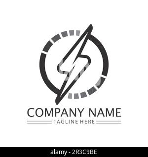 Power icon Vector Illustration design Logo template Stock Vector