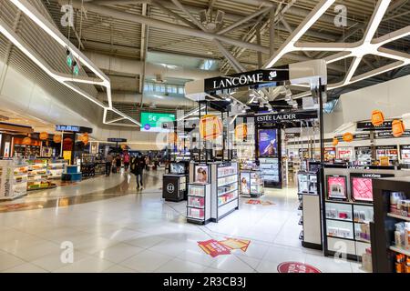 Duty Free Shop Athens ATH Airport Terminal in Greece Stock Photo