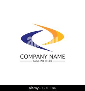 O ring logo business and circle logo design vector Stock Vector