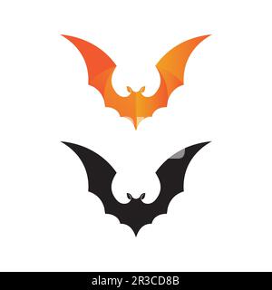 bat vector icon logo template illustration design Stock Vector