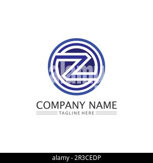 Z letter and Z logo design vector identity illustration Stock Vector