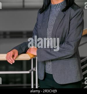 Cropped head Business Woman in corporate attire Stock Photo