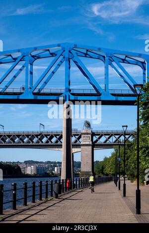 Queen Elizabeth II Metro Bridge Newcastle UK Stock Photo