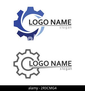 Gear Logo Template vector icon illustration design Stock Vector