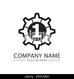 Gear Logo Template vector icon illustration design Stock Vector