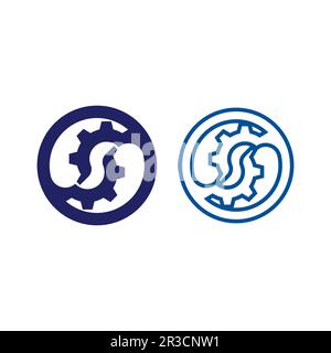 Gear Logo Template vector icon illustration design Stock Vector