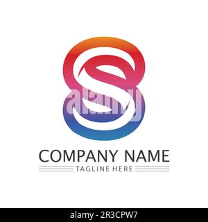 Business corporate S letter logo design vector Stock Vector