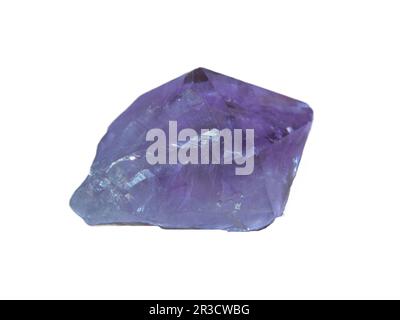 Amethyst stone isolated on white background Stock Photo