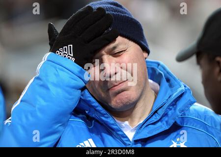 NEWS : The son of Jose Anigo killed in Marseille - 09/05/2013 Football : Auxerre / Marseille - Ligue 1 - 11.12.2010 - Jose Anigo (Directeur Sportif) F Stock Photo