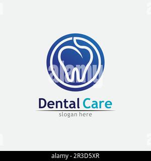 Dental and tooth logo Template vector illustration icon design Stock Vector