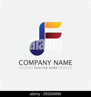 Music note Icon Vector illustration design Sound waves, audio, equalizer, abstract, head set logo vector illustration design template Stock Vector