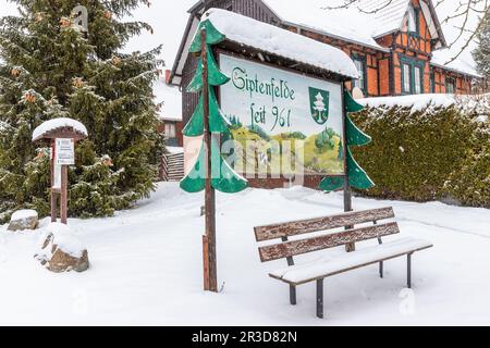 Siptenfelde in the Harz Mountains Stock Photo