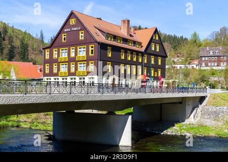 The Bode Valley in the Harz Mountains Stock Photo