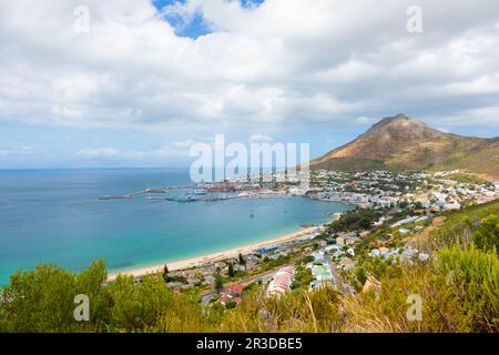 Boats, Yachts and Navy Ships in Simon's Town Harbour Stock Photo