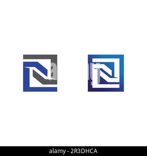 N letter and logo font company logo business and letter initial N design vector and letter for logo Stock Vector