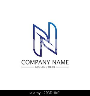 N logo letter Stock Vector