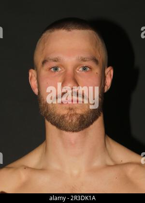 German MMA welterweight martial artist Niklas Stolze from La Onda Fight Club Magdeburg Stock Photo