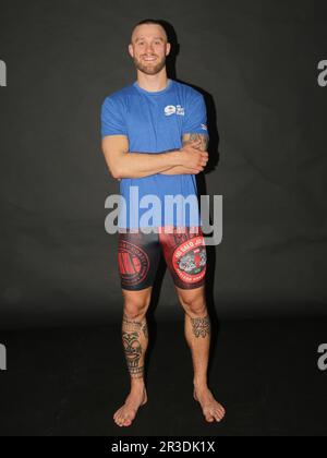 German MMA welterweight martial artist Niklas Stolze from La Onda Fight Club Magdeburg Stock Photo