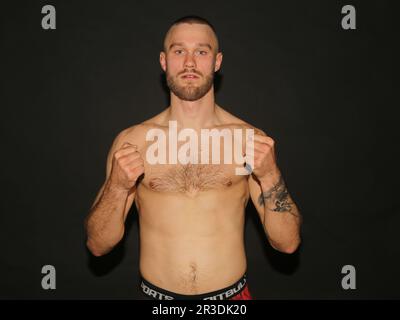 German MMA welterweight martial artist Niklas Stolze from La Onda Fight Club Magdeburg Stock Photo