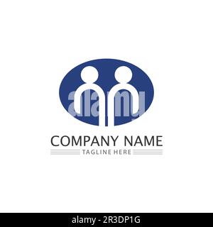 People logo, Team, Succes people work, Group and Community, Group Company and Business logo vector and design Care, Family icon Succes logo Stock Vector