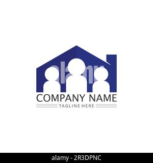 People logo, Team, Succes people work, Group and Community, Group Company and Business logo vector and design Care, Family icon Succes logo Stock Vector