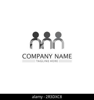 People logo, Team, Succes people work, Group and Community, Group Company and Business logo vector and design Care, Family icon Succes logo Stock Vector