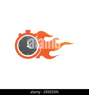 Faster Logo Template vector icon illustration design Stock Vector