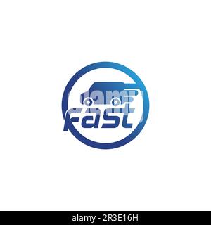 Faster Logo Template vector icon illustration design Stock Vector