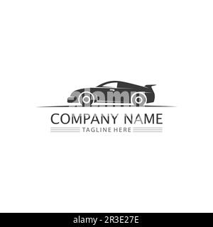 Car icons and vector logo automobiles for travel truck bus and other transport vector signs design illustration Stock Vector