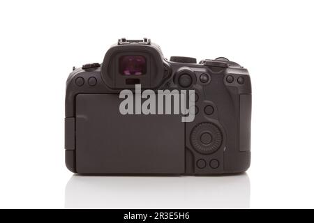 Digital mirrorless full frame camera back. Stock Photo