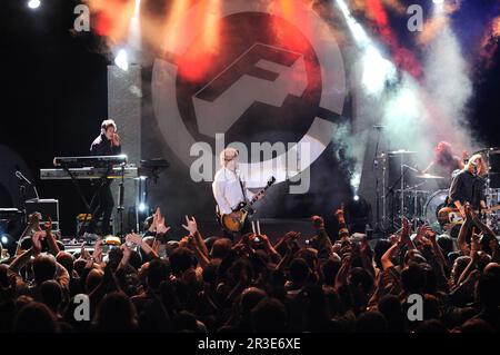 Milan Italy 2010-04-11: The Foreigner during the concert at the Alcatraz Stock Photo