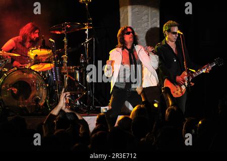 Milan Italy 2010-04-11:Milan Italy 2010-04-11: Kelly Hansen singer of Foreigner during the concert at the Alcatraz Stock Photo