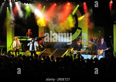 Milan Italy 2010-04-11: The Foreigner during the concert at the Alcatraz Stock Photo