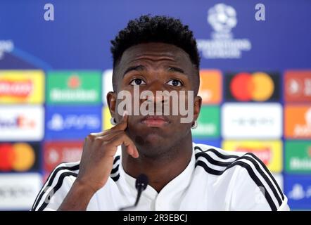 File photo dated 05-09-2022 of Real Madrid's Vinicius Junior. LaLiga players and officials called for racism to be tackled in Spain as the competition resumed in the wake of the latest Vinicius Junior incident. Issue date: Tuesday May 23, 2023. Stock Photo